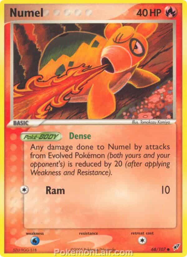 2005 Pokemon Trading Card Game EX Deoxys Set 68 Numel