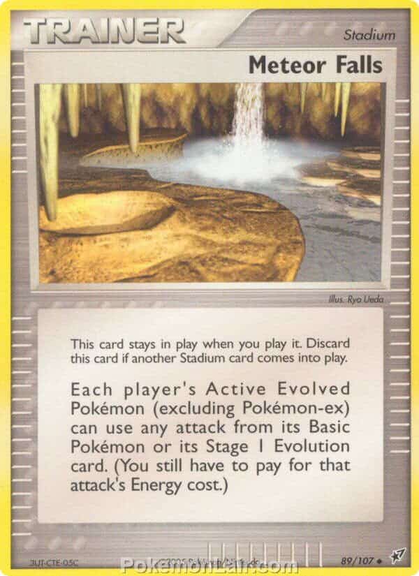2005 Pokemon Trading Card Game EX Deoxys Set 89 Meteor Falls