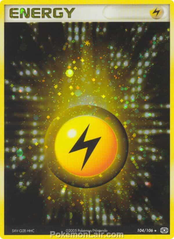 2005 Pokemon Trading Card Game EX Emerald Price List 104 Lightning Energy