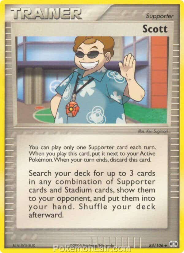 2005 Pokemon Trading Card Game EX Emerald Price List 84 Scott