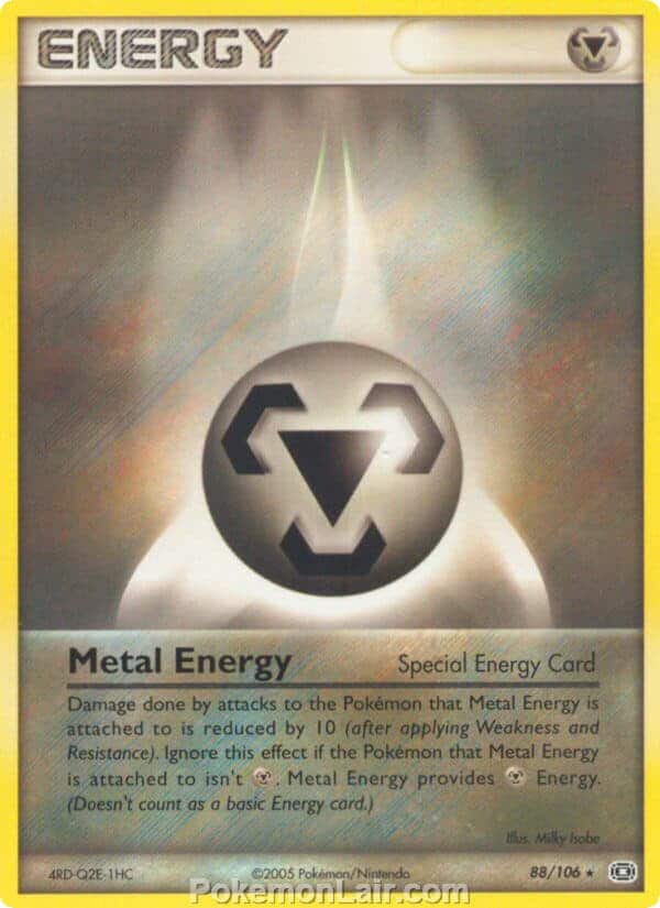 2005 Pokemon Trading Card Game EX Emerald Price List 88 Metal Energy