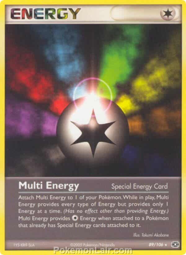 2005 Pokemon Trading Card Game EX Emerald Price List 89 Multi Energy