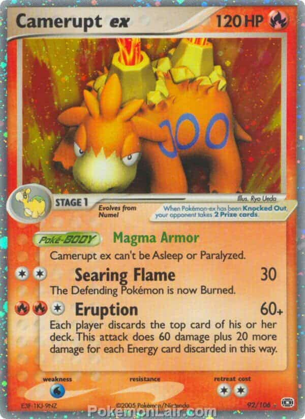 2005 Pokemon Trading Card Game EX Emerald Price List 92 Camerupt EX