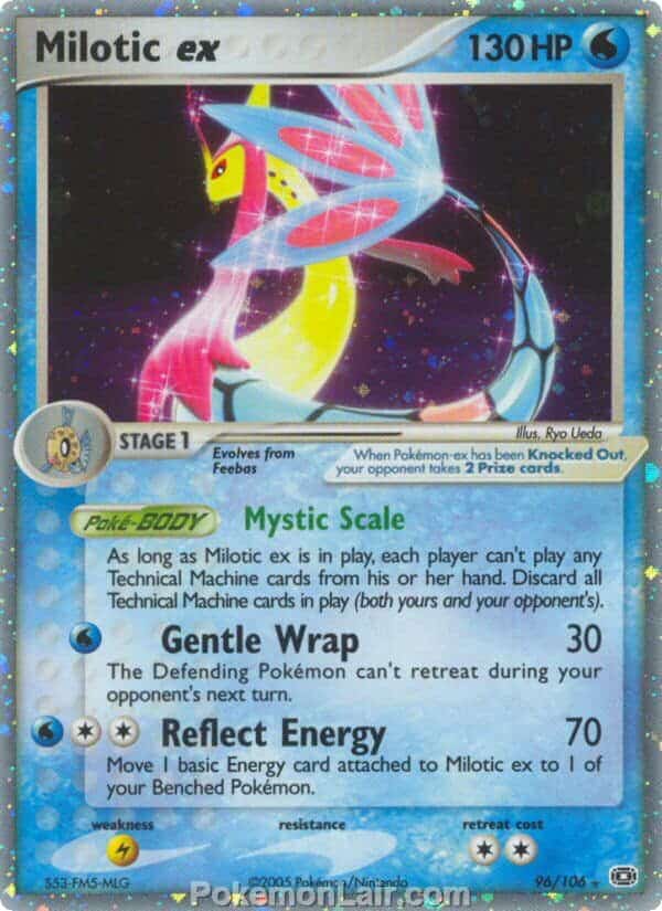 2005 Pokemon Trading Card Game EX Emerald Price List 96 Milotic EX