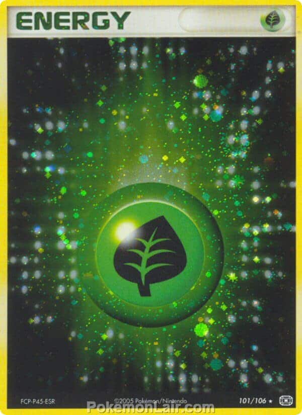 2005 Pokemon Trading Card Game EX Emerald Set 101 Grass Energy