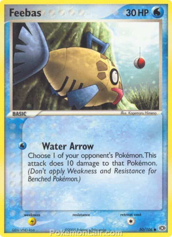 2005 Pokemon Trading Card Game EX Emerald Set 50 Feebas