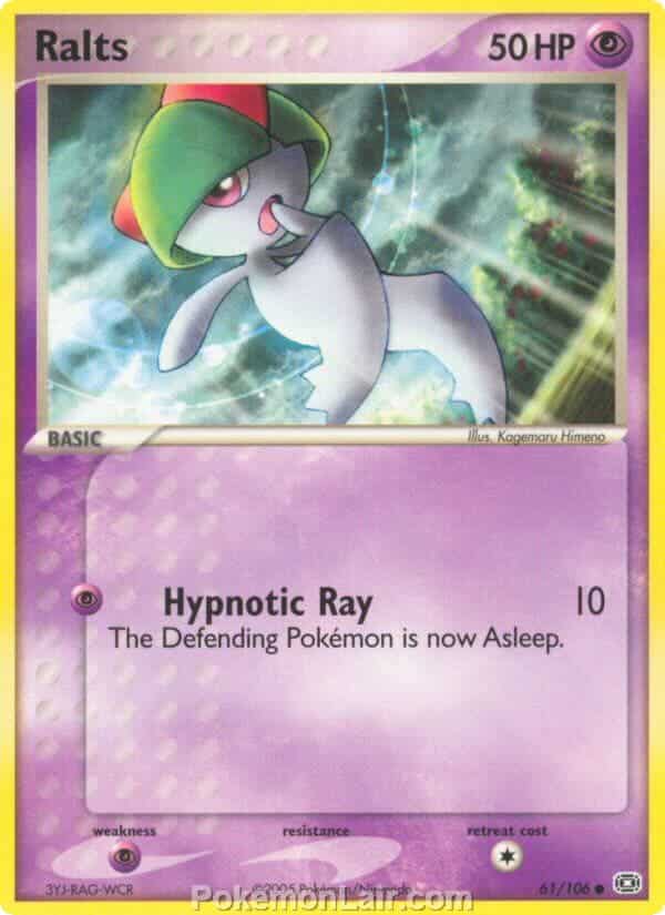 2005 Pokemon Trading Card Game EX Emerald Set 61 Ralts