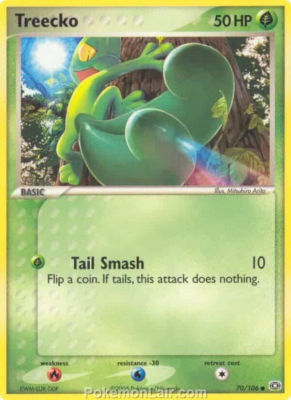 2005 Pokemon Trading Card Game EX Emerald Set 70 Treecko