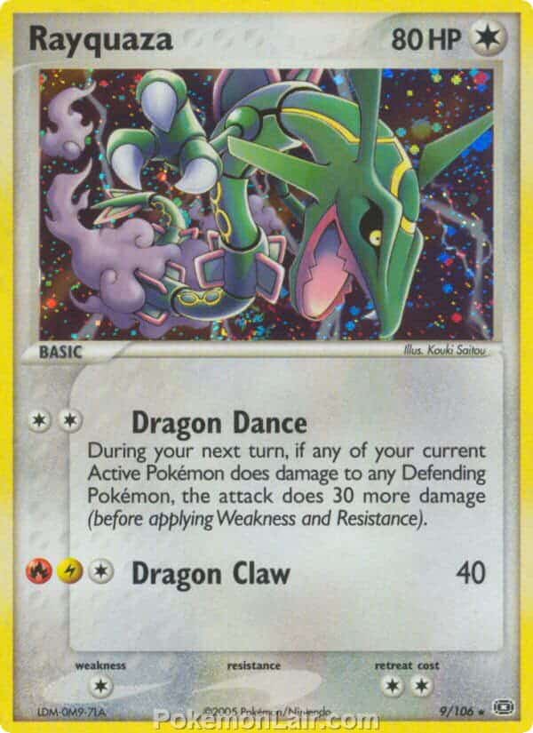 2005 Pokemon Trading Card Game EX Emerald Set 9 Rayquaza