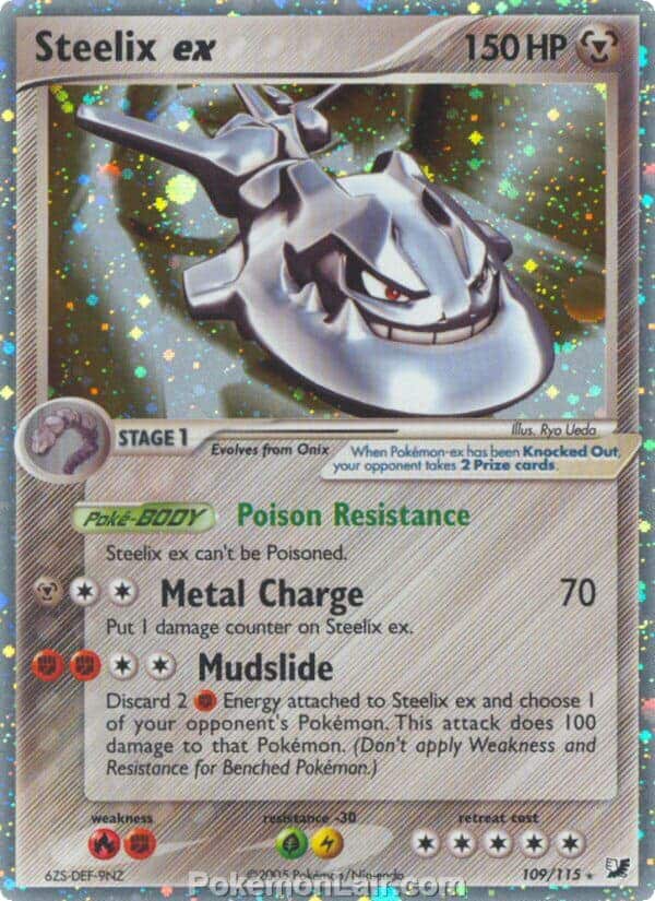 2005 Pokemon Trading Card Game EX Unseen Forces Price List 109 Steelix EX