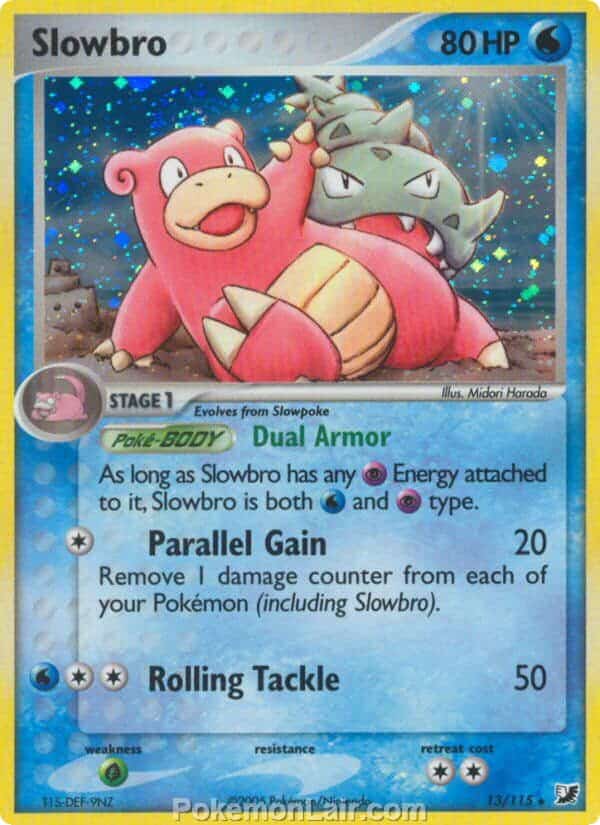 2005 Pokemon Trading Card Game EX Unseen Forces Set 13 Slowbro