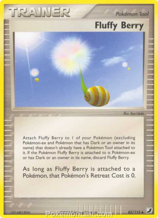 2005 Pokemon Trading Card Game EX Unseen Forces Set 85 Fluffy Berry