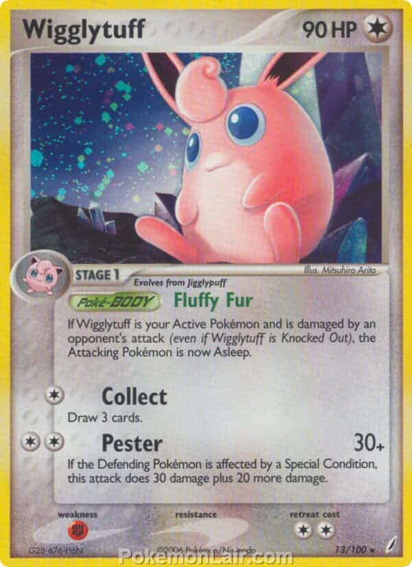 2006 Pokemon Trading Card Game EX Crystal Guardians Price List 13 Wigglytuff