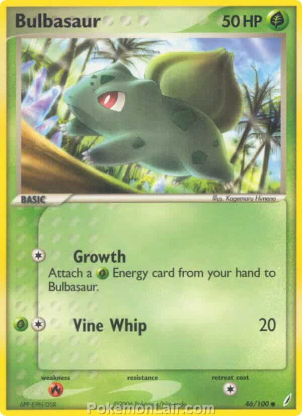 2006 Pokemon Trading Card Game EX Crystal Guardians Price List 46 Bulbasaur