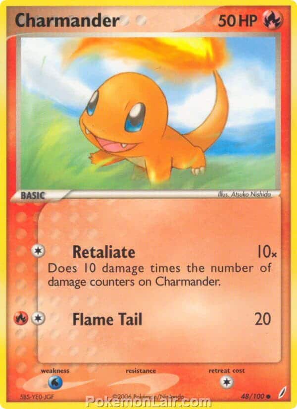 2006 Pokemon Trading Card Game EX Crystal Guardians Price List 48 Charmander