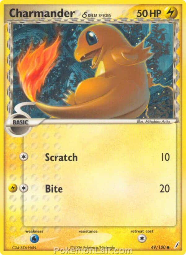 2006 Pokemon Trading Card Game EX Crystal Guardians Price List 49 Charmander Delta Species