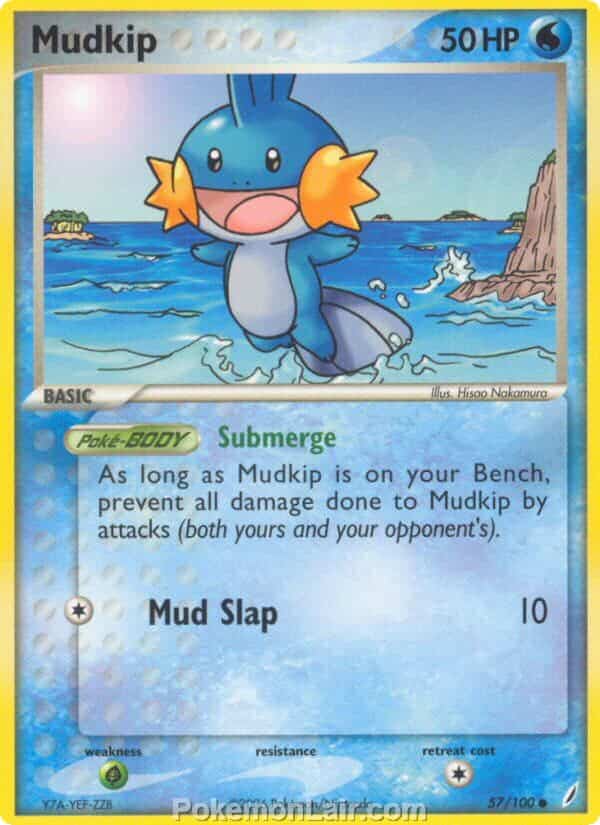 2006 Pokemon Trading Card Game EX Crystal Guardians Price List 57 Mudkip