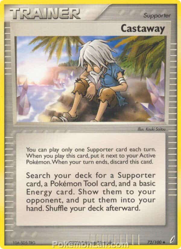 2006 Pokemon Trading Card Game EX Crystal Guardians Price List 72 Castaway