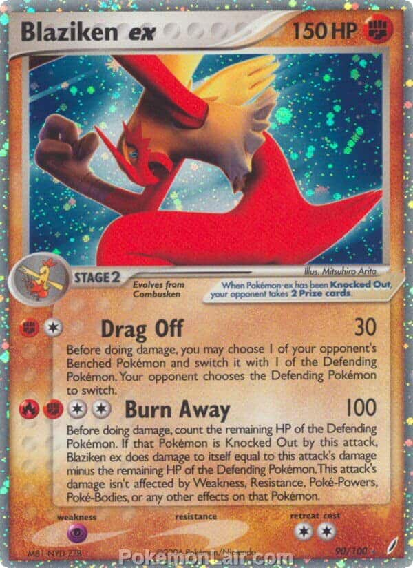 2006 Pokemon Trading Card Game EX Crystal Guardians Price List 90 Blaziken EX