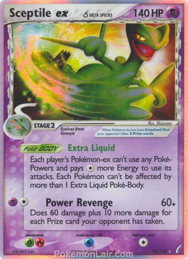 2006 Pokemon Trading Card Game EX Crystal Guardians Price List 96 Sceptile EX Delta Species