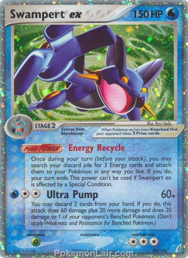 2006 Pokemon Trading Card Game EX Crystal Guardians Price List 98 Swampert EX