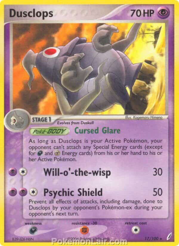 2006 Pokemon Trading Card Game EX Crystal Guardians Set 17 Dusclops