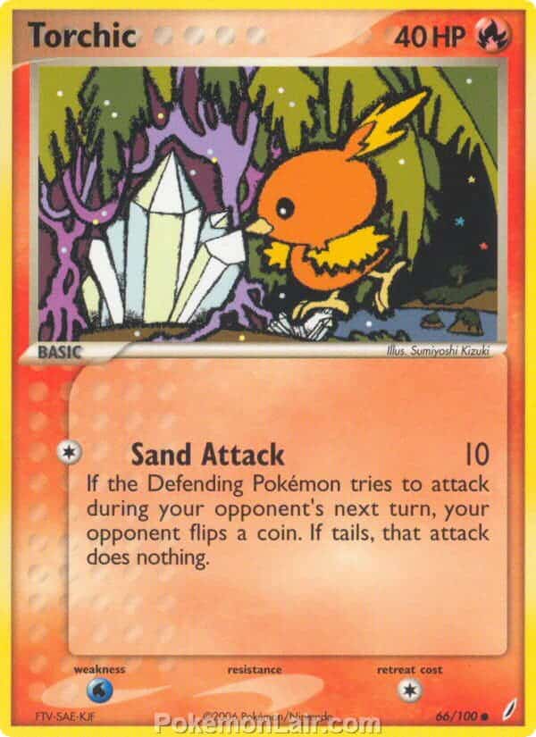 2006 Pokemon Trading Card Game EX Crystal Guardians Set 66 Torchic