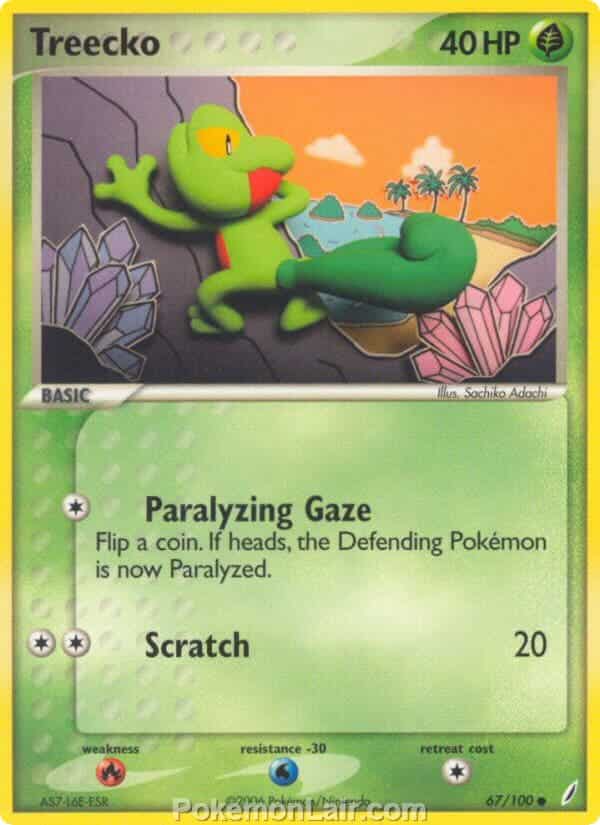 2006 Pokemon Trading Card Game EX Crystal Guardians Set 67 Treecko