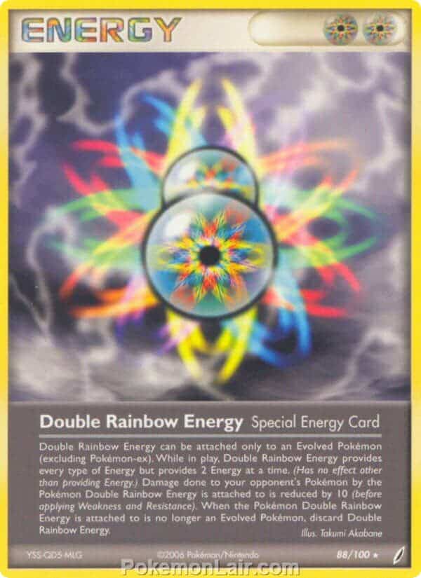 2006 Pokemon Trading Card Game EX Crystal Guardians Set 88 Double Rainbow Energy
