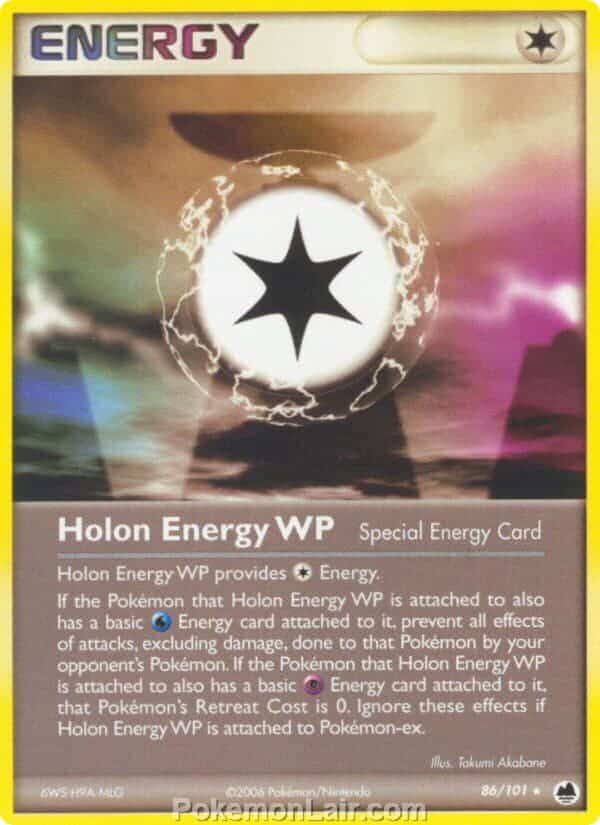 2006 Pokemon Trading Card Game EX Dragon Frontiers Price List – 86 Holon Energy WP