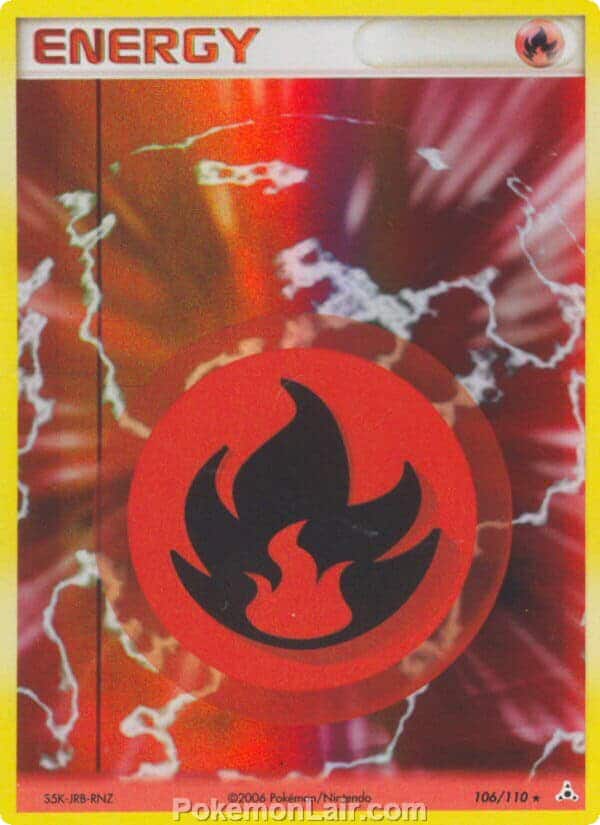 2006 Pokemon Trading Card Game EX Holon Phantoms Price List 106 Fire Energy