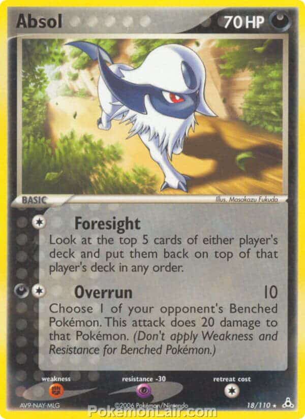 2006 Pokemon Trading Card Game EX Holon Phantoms Price List 18 Absol