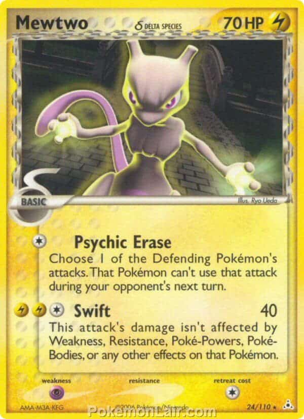 2006 Pokemon Trading Card Game EX Holon Phantoms Price List 24 Mewtwo Delta Species