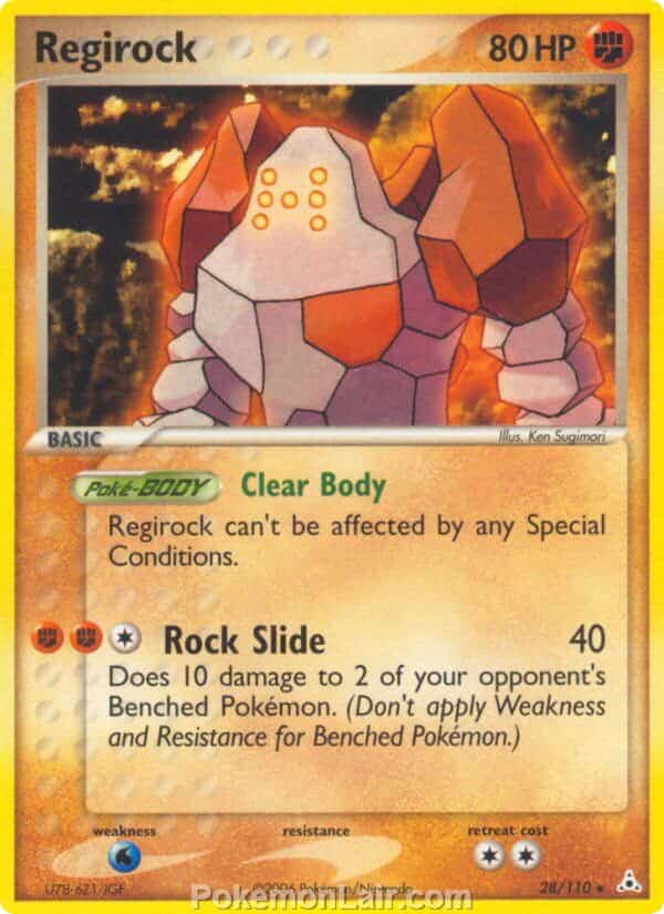 2006 Pokemon Trading Card Game EX Holon Phantoms Price List 28 Regirock