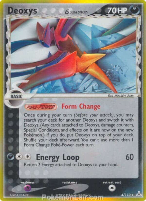 2006 Pokemon Trading Card Game EX Holon Phantoms Price List 3 Deoxys Delta Species