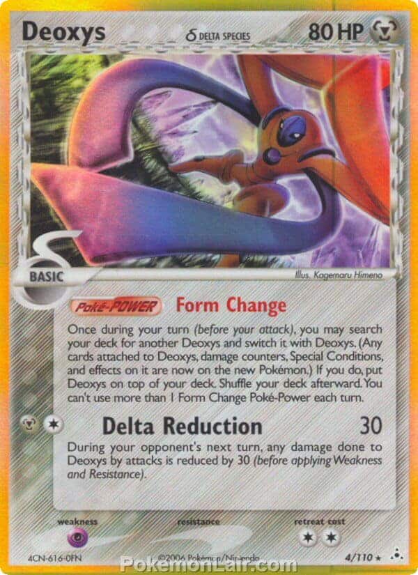 2006 Pokemon Trading Card Game EX Holon Phantoms Price List 4 Deoxys Delta Species