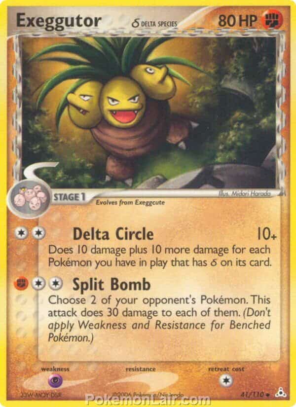 2006 Pokemon Trading Card Game EX Holon Phantoms Price List 41 Exeggutor Delta Species