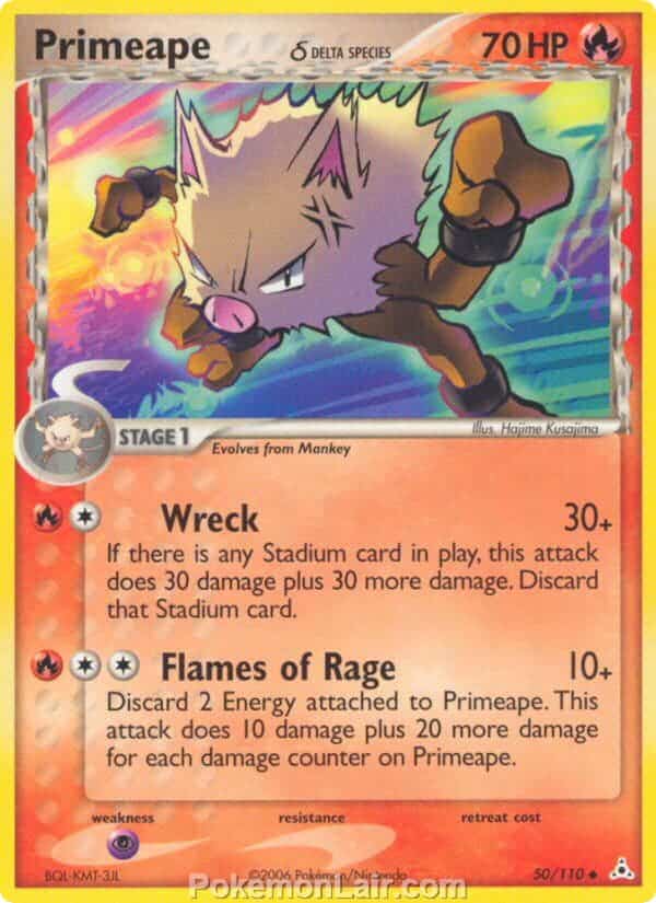 2006 Pokemon Trading Card Game EX Holon Phantoms Price List 50 Primeape Delta Species