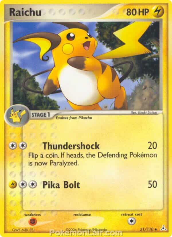 2006 Pokemon Trading Card Game EX Holon Phantoms Price List 51 Raichu