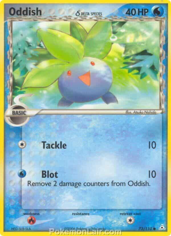 2006 Pokemon Trading Card Game EX Holon Phantoms Price List 73 Oddish Delta Species