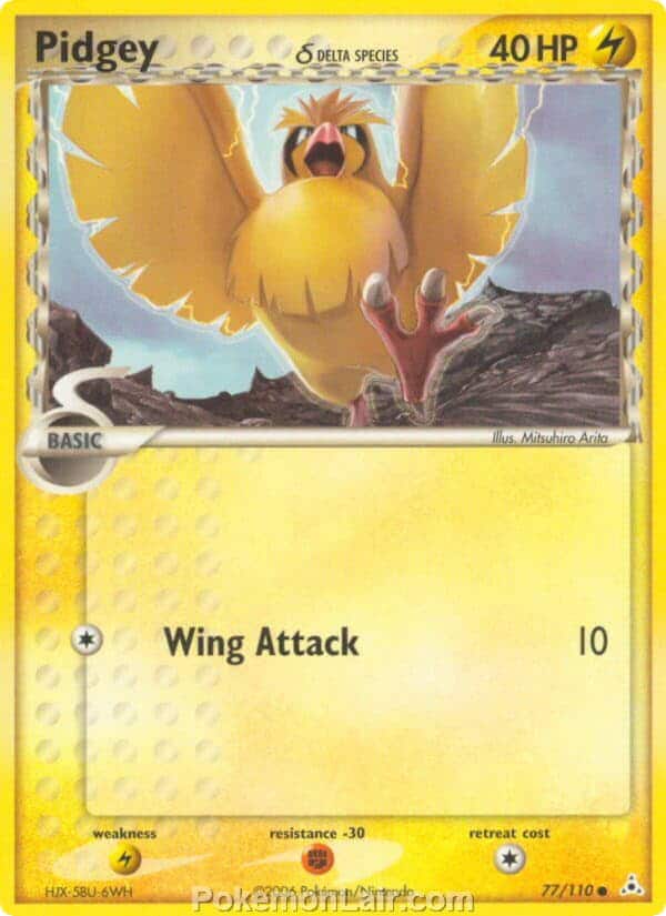 2006 Pokemon Trading Card Game EX Holon Phantoms Price List 77 Pidgey Delta Species