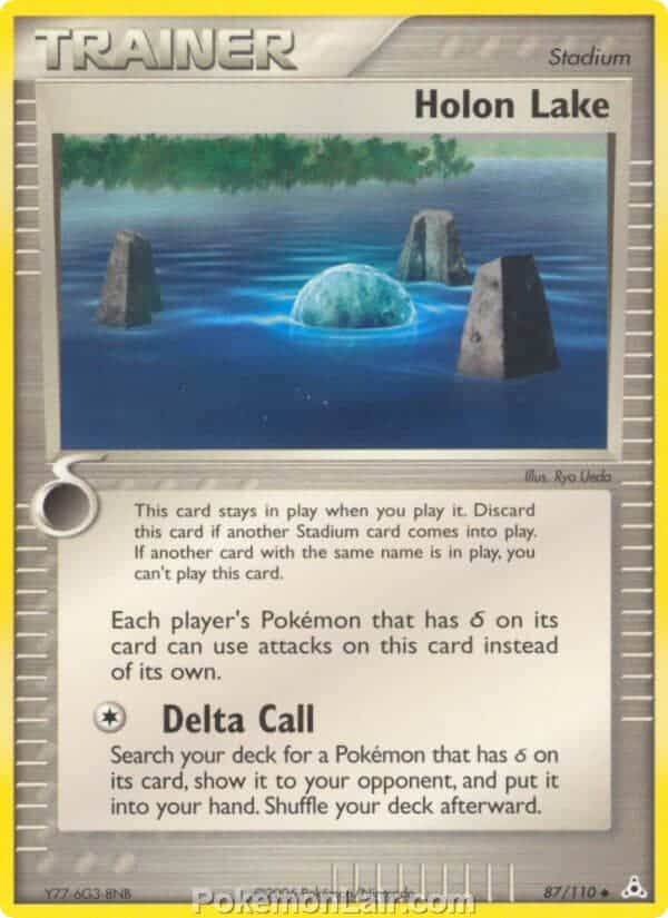 2006 Pokemon Trading Card Game EX Holon Phantoms Price List 87 Holon Lake