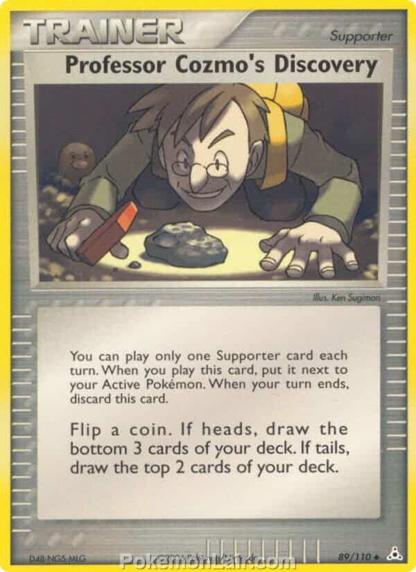 2006 Pokemon Trading Card Game EX Holon Phantoms Price List 89 Professor Cozmos Discovery