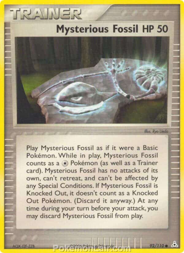 2006 Pokemon Trading Card Game EX Holon Phantoms Price List 92 Mysterious Fossil