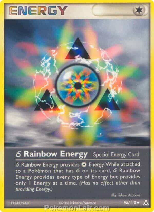 2006 Pokemon Trading Card Game EX Holon Phantoms Price List 98 Delta Rainbow Energy