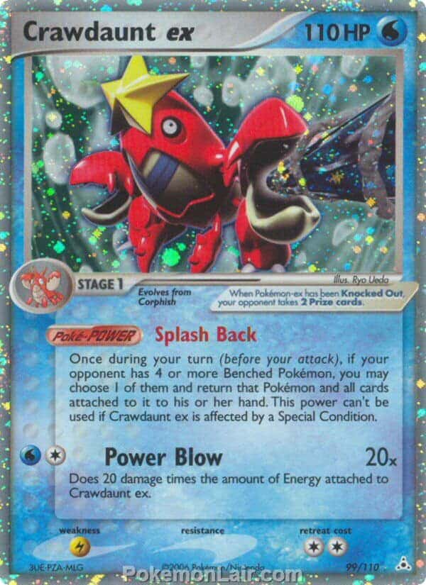 2006 Pokemon Trading Card Game EX Holon Phantoms Price List 99 Crawdaunt EX