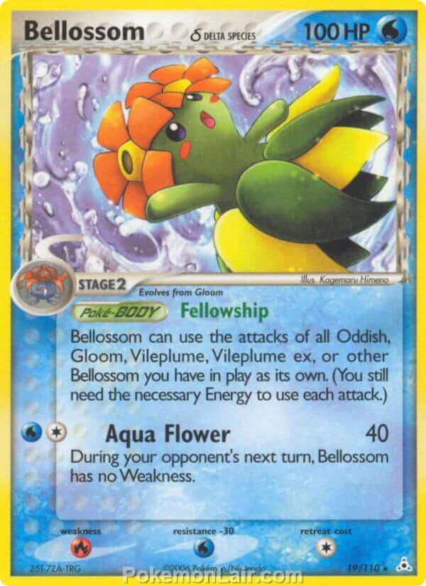 2006 Pokemon Trading Card Game EX Holon Phantoms Set 19 Bellossom Delta Species
