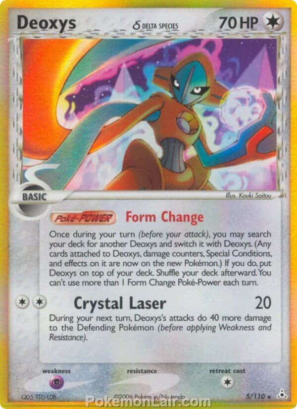 2006 Pokemon Trading Card Game EX Holon Phantoms Set 5 Deoxys Delta Species