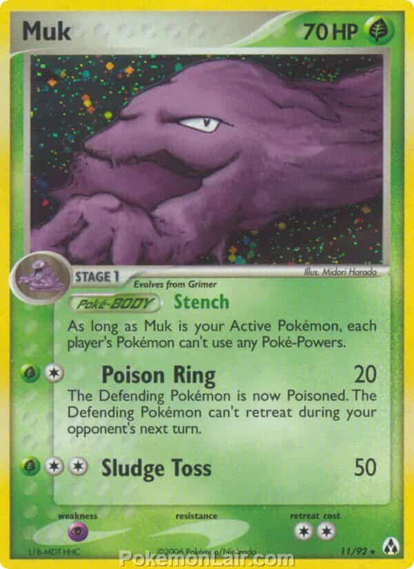 2006 Pokemon Trading Card Game EX Legend Maker Price List 11 Muk