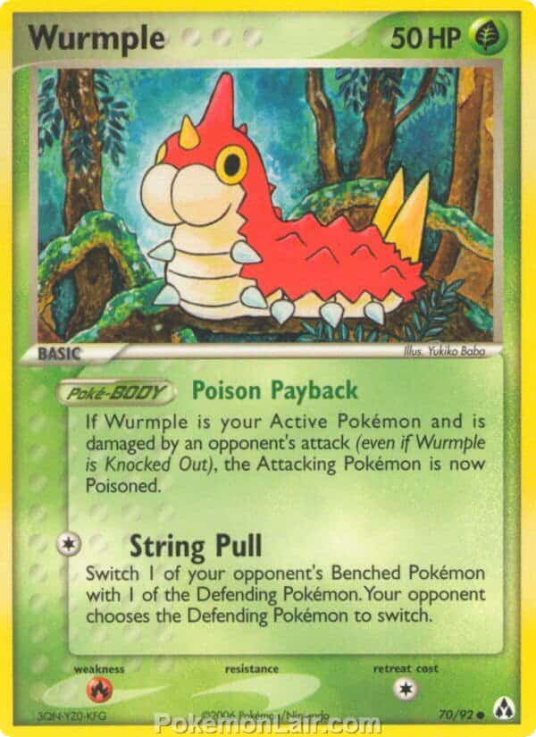 2006 Pokemon Trading Card Game EX Legend Maker Price List 70 Wurmple